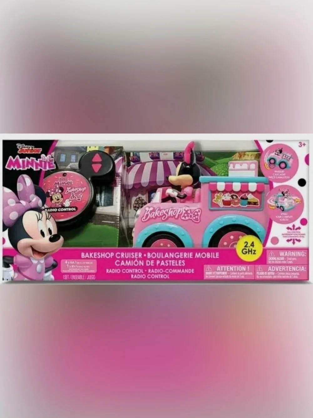 Disney Junior Minnie Pink Ice Cream Truck Radio Control Toy
